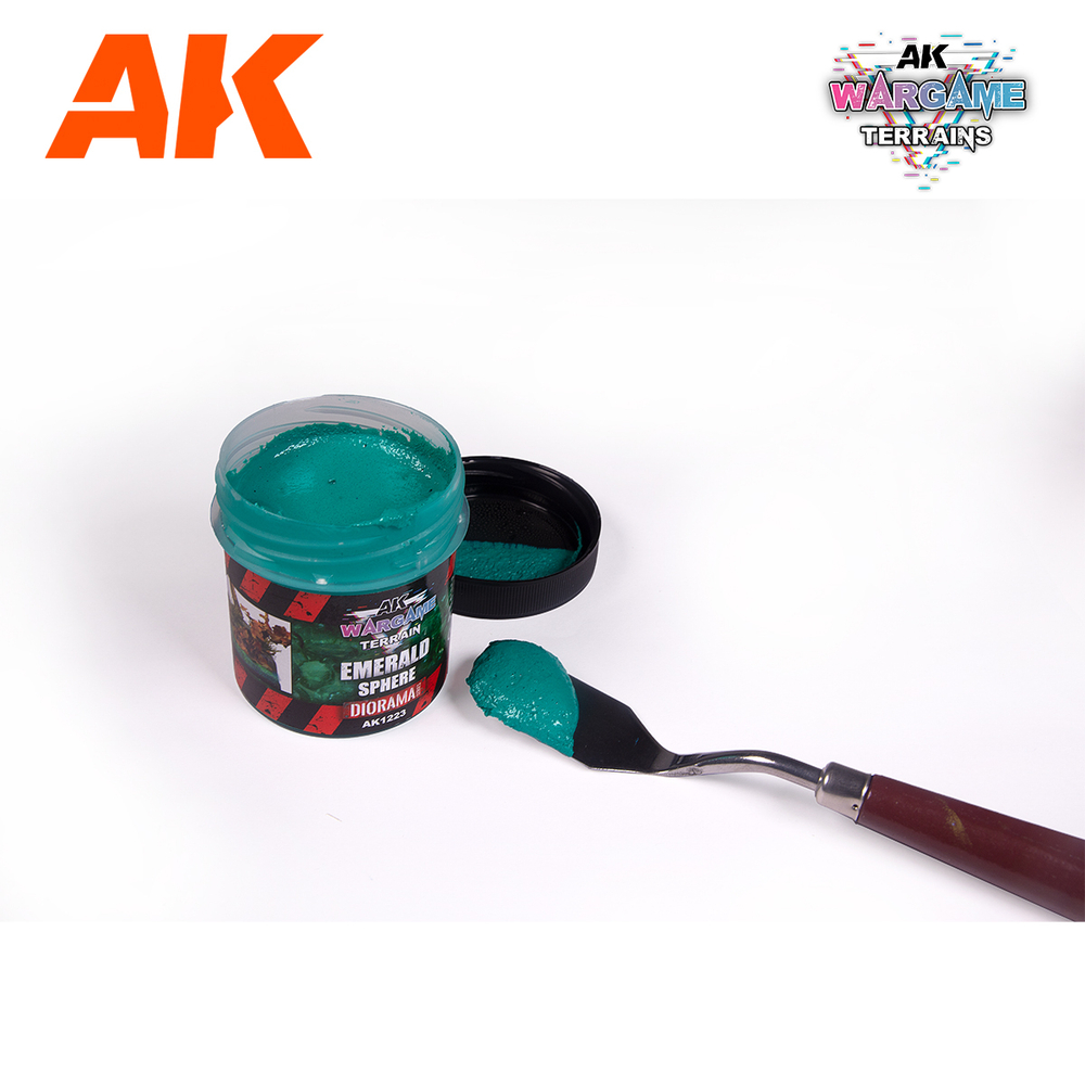 Текстурная паста AK Interactive Terrains Emerald Sphere 100 ml