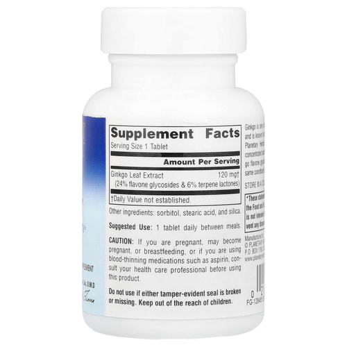 Planetary Herbals, Ginkgo OptiMem 120 ™, 120 мг, 60 таблеток