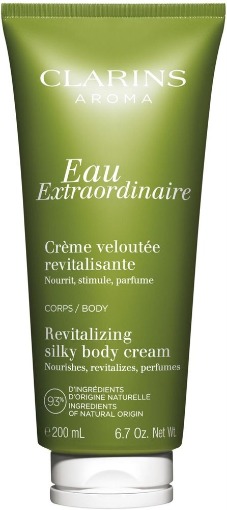 Clarins Eau Extraordinaire  Revitalizing Silky Body Cream питательный крем для тела для жирнаяной и комбинированной кожи