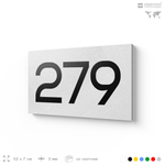 Номер на дверь 279, табличка на дверь для офиса, квартиры, кабинета, аудитории, склада, белая 120х70 мм, Айдентика Технолоджи