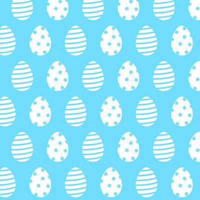 Пасхальные яйца на голубом