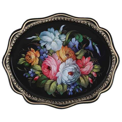 Zhostovo metal tray A15D070425155