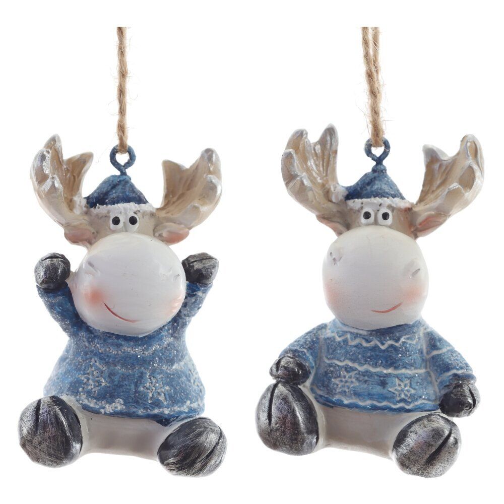 GAEM Фигурка декоративная подвесная "Олень", L4 W4 H5 см, 2в.