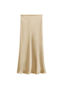 Длинная юбка с атласным блеском