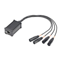 DMX кабель переходник, 4хXLR(3p)male - RJ-45, Soundking