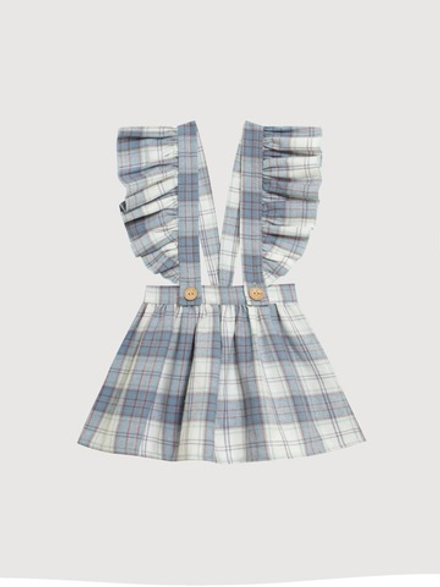 Юбка в клетку, Голубой