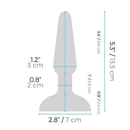 Черная анальная премиум-пробка с 3 моторами b-Vibe Trio Plug BV-002-BLK