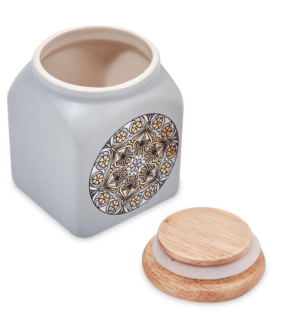 TJ-15/1 Керамическая банка мал. с крышкой