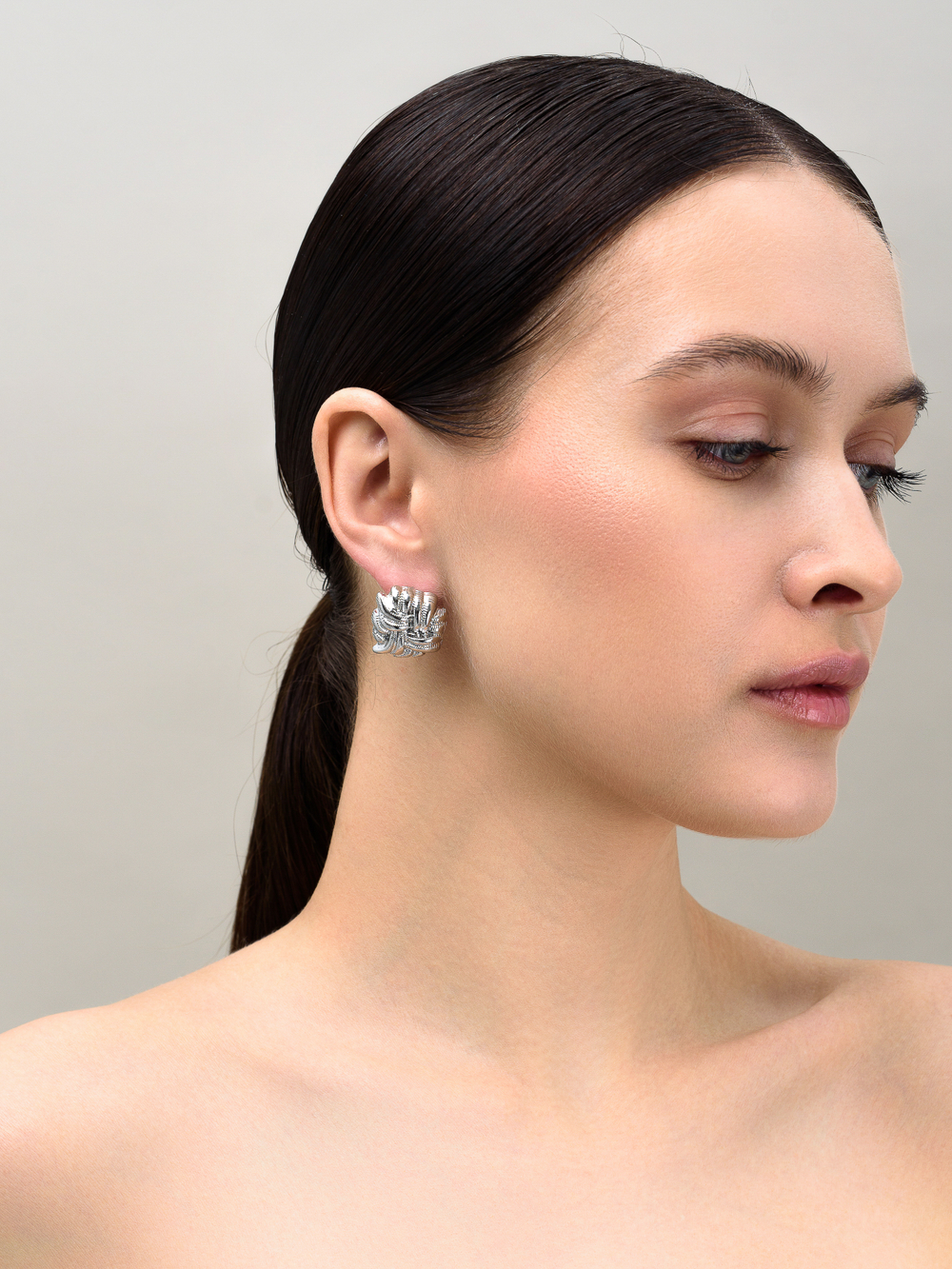 Серьги "Tangle" Silver