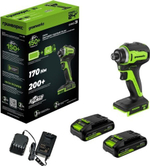 Гайковерт аккумуляторный GREENWORKS ID3170 ударный, 24V, 2 АКБ 2Ач и ЗУ 3804907CUC