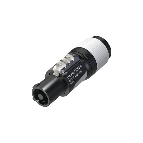 NEUTRIK NAC3FXXB-W-S - Коннектор PowerCon, выходной (серый), 16A/250В для кабелей 6-12 мм