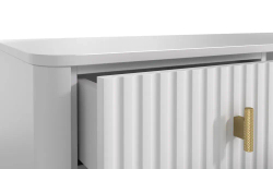 Комод Аляска, 5 ящиков, 53х45.5x109 см, белый