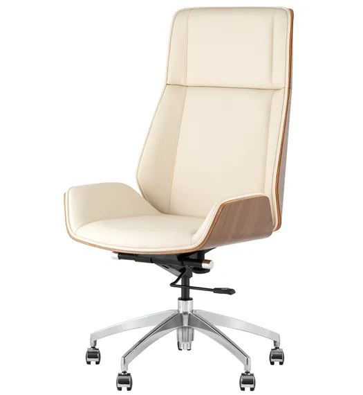Кресло руководителя Crown бежевое