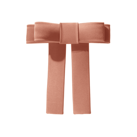 Бант "Мэри" в персиковом цвете