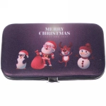 Набор для маникюра в футляре 6 предметов «New Bon Salon - Новогодние друзья», 11*6,5см