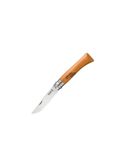 Нож Opinel №10, углеродистая сталь, рукоять из дерева бука, блистер, 000403
