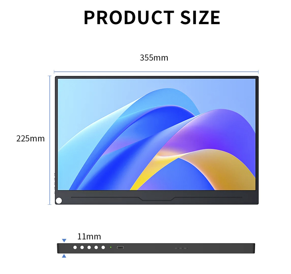 15.6" Портативный монитор Unew CX156-C 4К IPS 3840х2160, 60 Гц