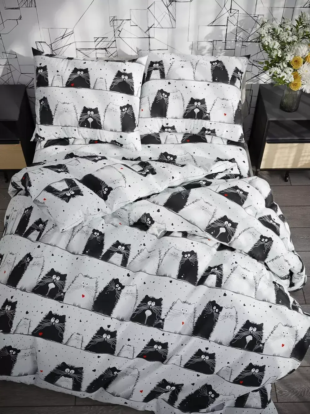 Комплект наволочек 2шт "Tomcat" 40х60 см Сказка сатин