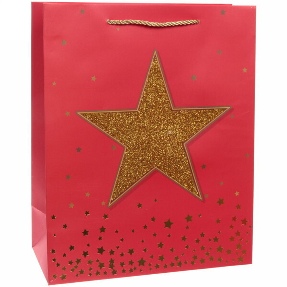 Пакет подарочный «Звёздный стиль» 32*26*12 см