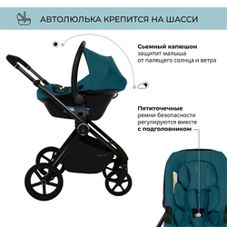 Детская коляска Sweet Baby Elegante 3 в 1 SBL GL Blue