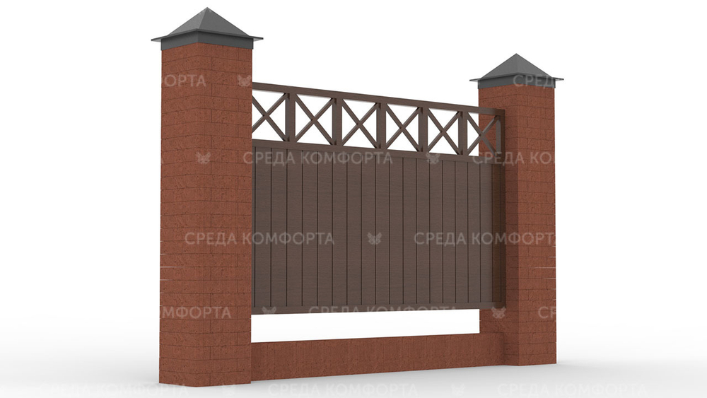 Деревянный забор ZBR0093