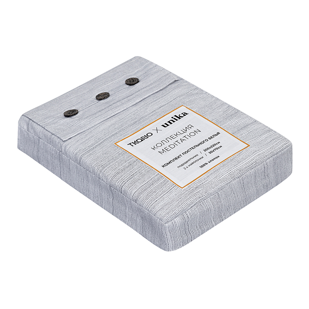 Комплект постельного белья из сатина из коллекции meditation, caramel, 200х220 см