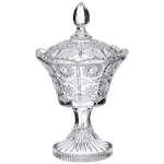 Конфетница на ножке muza crystal 12*12*20 см.