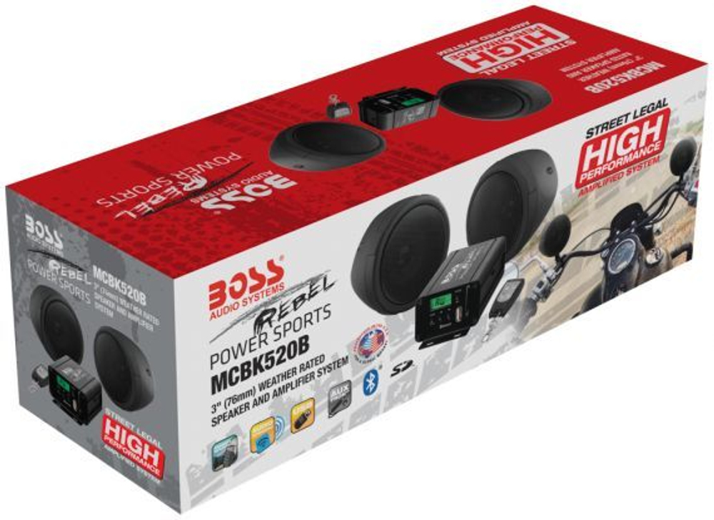 Аудиосистема Boss Audio MCBK520B, 600 Вт