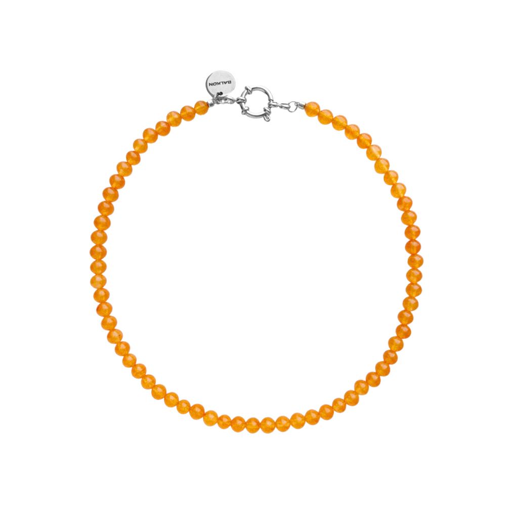 Колье из бусин камня ( orange aventurine )