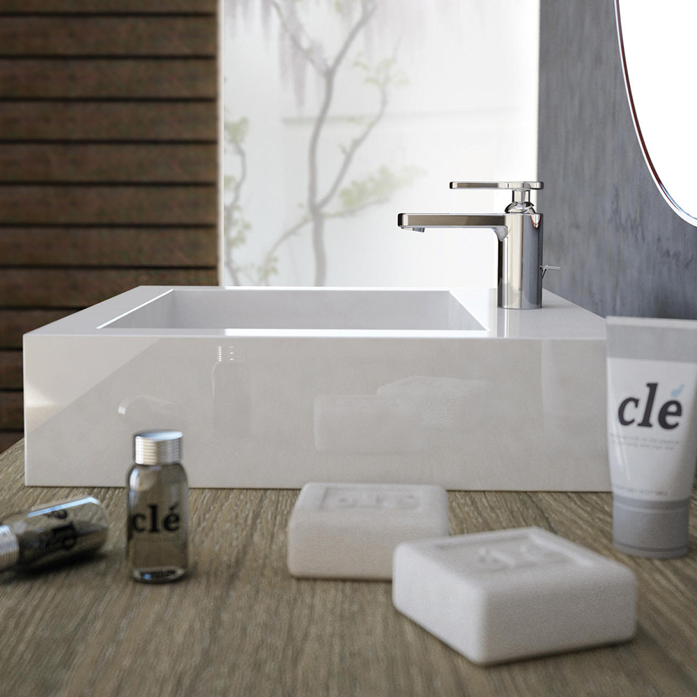 КОМБО №12 Комплект смесителей Ritmonio Cle для раковины и для ванны/душа с лейкой V0BA9010CRL + V0BA9033H2CRL