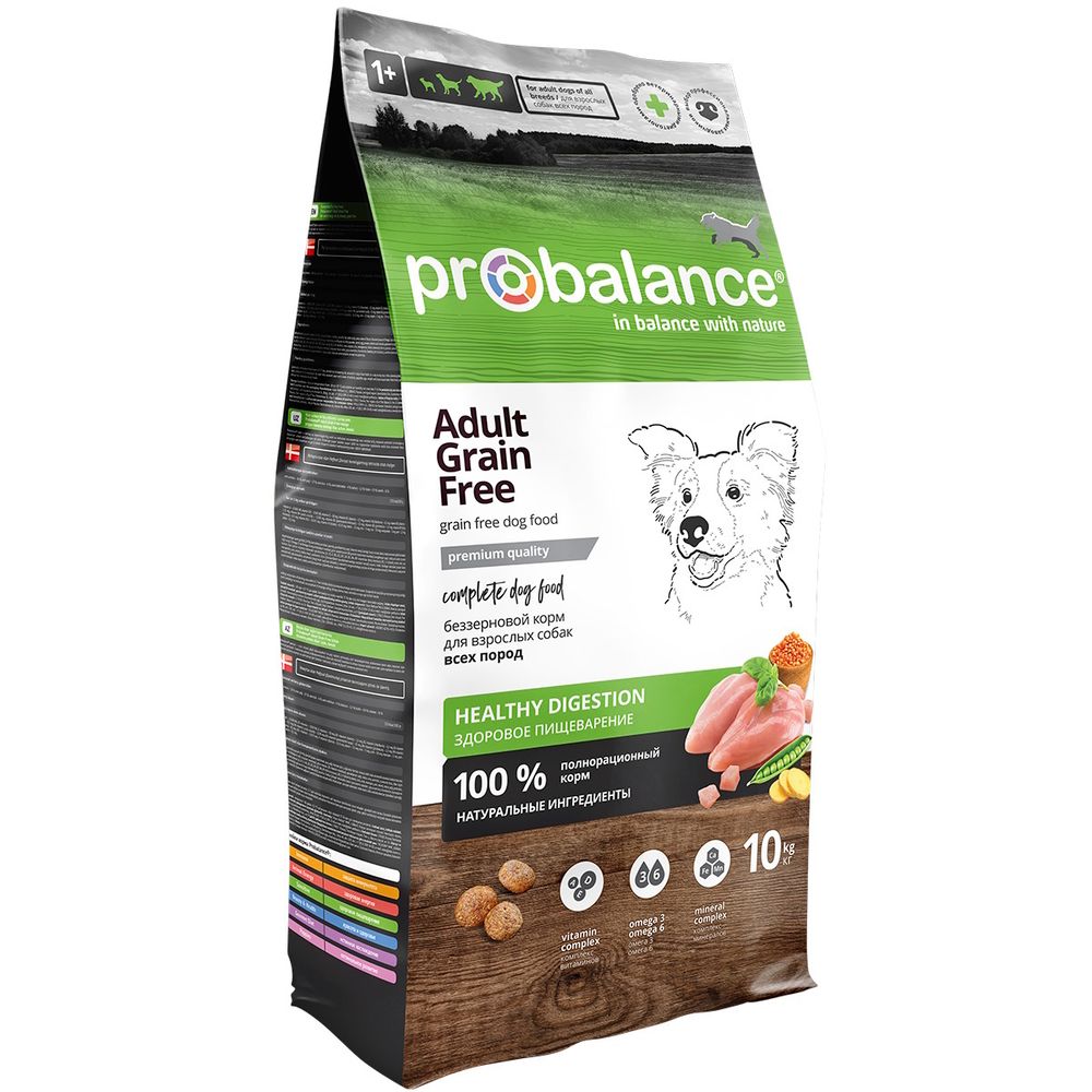 Сухой беззерновой корм Probalance Adult Grain Free для взрослых собак Сухой беззерновой корм Probalance Adult Grain Free для взрослых собак