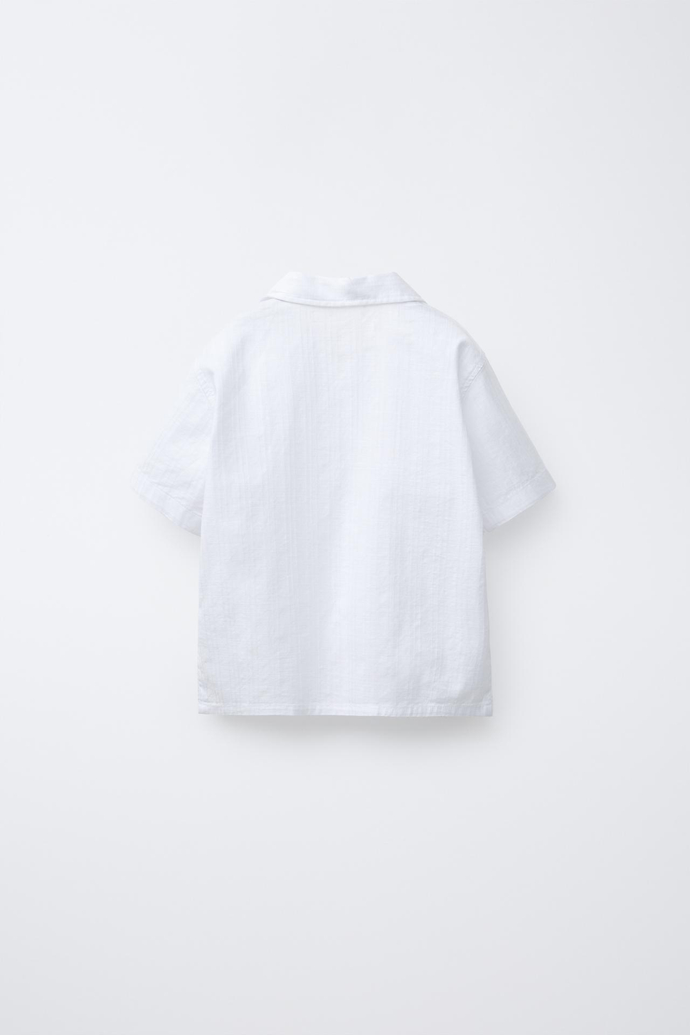 ZARA ПОЛО ИЗ РЕЛЬЕФНОЙ ТКАНИ, ЭКРЮ