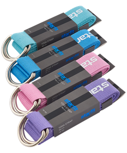 Ремень для йоги YB-100 183 см, хлопок, мятный