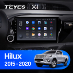 Teyes X1 10" для Toyota Hilux 2015-2020