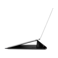 Чехол Uniq Oslo V.2 PU leather Magnetic Laptop sleeve/foldable stand для ноутбуков 14" Jet Black (OSLO(14)-JETBLACK)