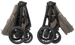 Коляска детская Maxi-Cosi Oxford Plus 3 в 1 с автокреслом CabrioFix Essential black 1978470110 Twillic Truffle/Трюфель