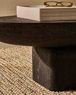 Ovak Журнальный столик из акации с чёрной отделкой 140 x 70 см