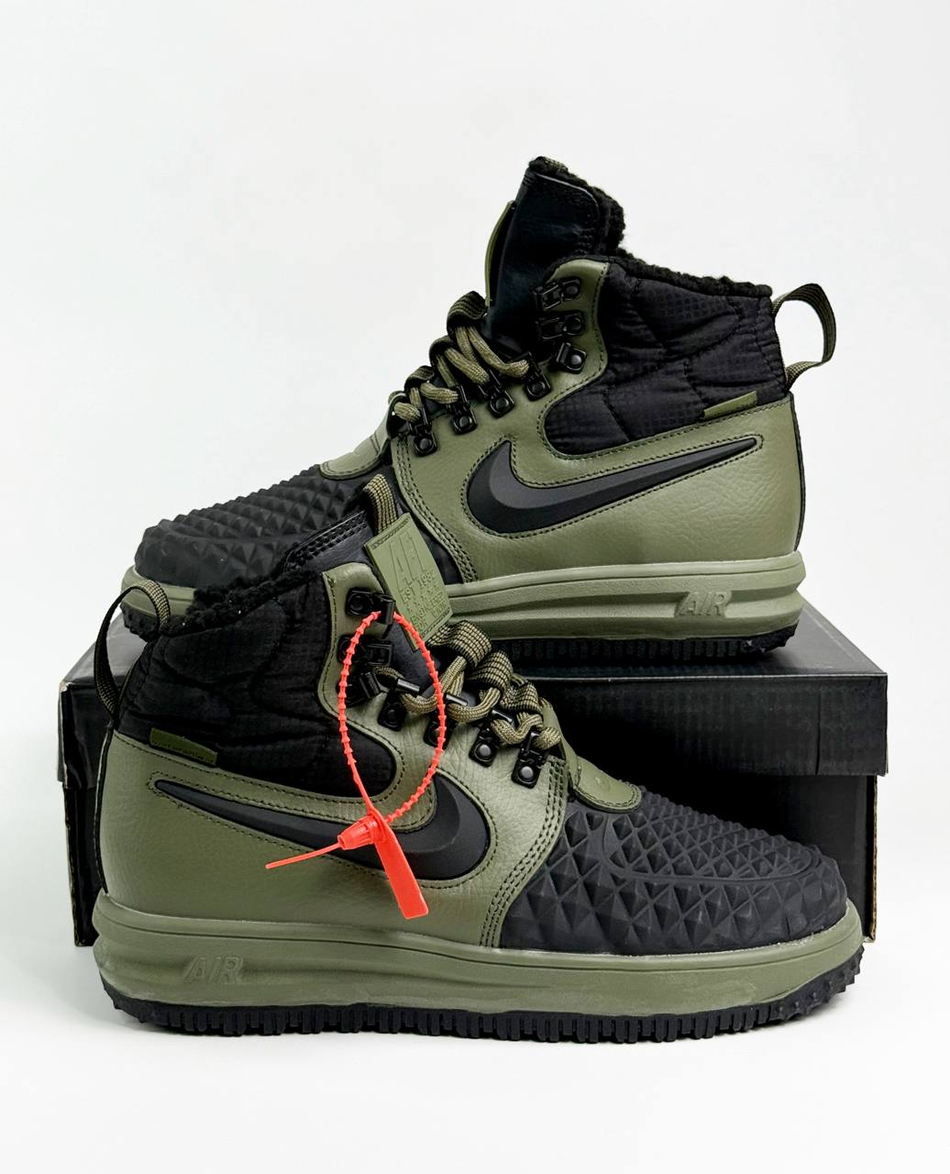 Кроссовки Nike LF 1 Duckboot на меху #B23 (зел.)
