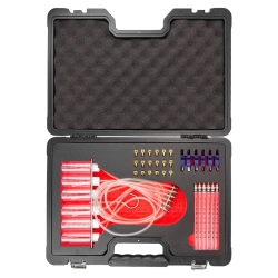 Тестер обратки дизельных форсунок системы Common Raill с комплектом адаптеров, в кейсе ''Premium'' Forsage F-902G8D(F-04A3024D)