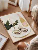 Новогодний декор постер 30х40 см интерьерный на стену