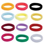 Резинки для волос НАБОР 12 шт., мягкие, маленькие, яркие цвета, MONTE VITA, 457050