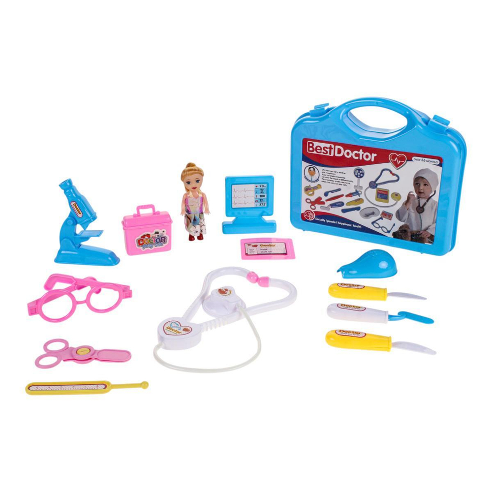 Набор Доктора, голубой, блистер M505-16