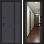 Входная дверь Бункер BN-12 - Зеркало максимум Венге