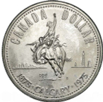 Canada 1 Dollar 1975 – Calgary Centennial Silver Coin