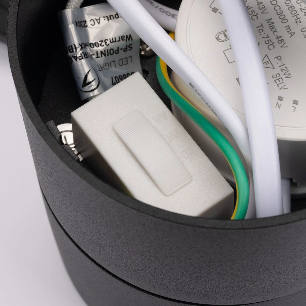 Светильник SP-POINT-SURFACE-R85-12W Warm3200-MIX (BK, 15 deg, 230V) (Arlight, IP20 Металл, 5 лет) 058607