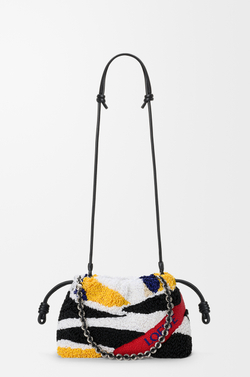 Loewe Средняя сумка Flamenco из вышитой кожи наппа, разноцветный