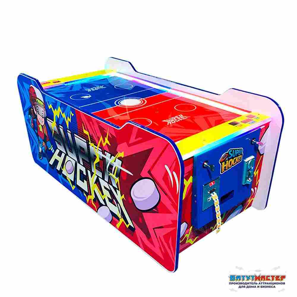 Аэрохоккей детский с тематическим оформлением «Боец», 151×76×65 см