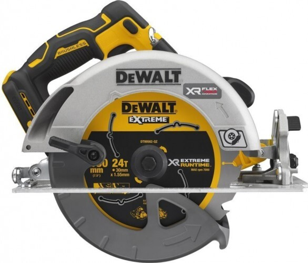 Пила циркулярная аккумуляторная DeWALT DCS 573 NT FLEXVOLT, бесщеточная, без АКБ и З/У DCS573NT-XJ