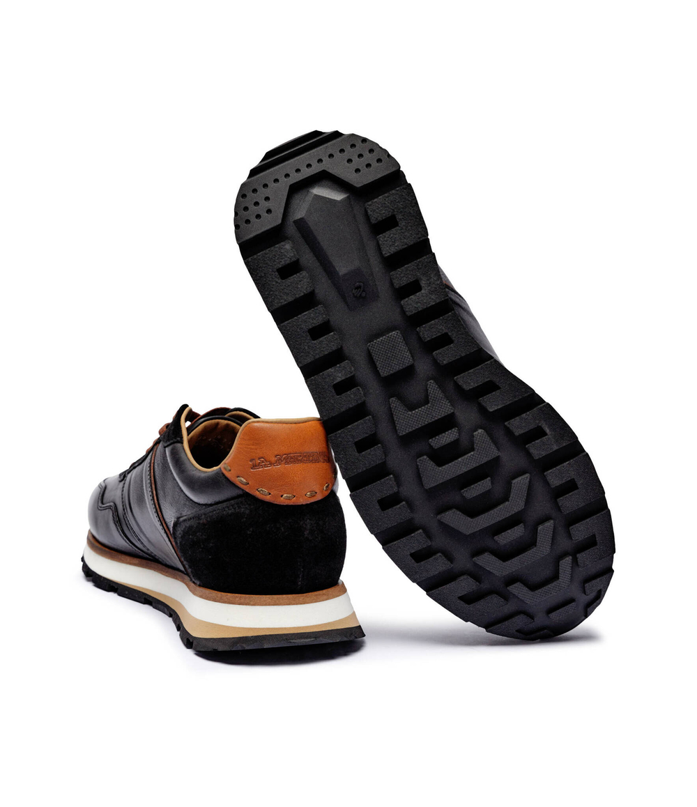 Кожаные кроссовки La Martina - черный(LFM242.071)