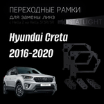 Переходные рамки для замены линз на Hyundai Creta 2016-2020